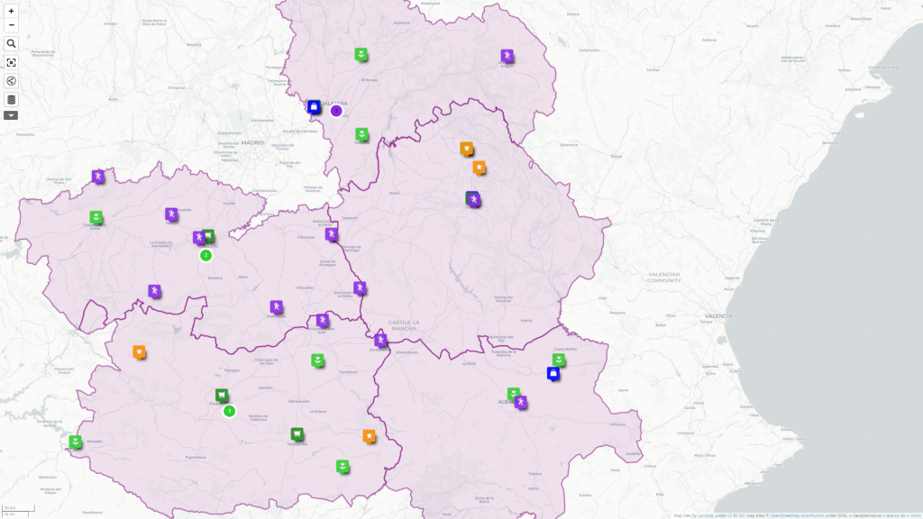 Mapa iniciativas agroeocologicas castilla la mancha